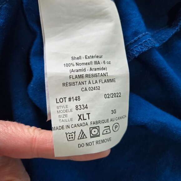 Actionwear Fire Rated Workwear Streetwear Size XL Distressed Button Down Shirt - Picture 9 of 11